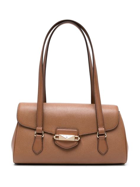 michael kors textured leather shoulder bag|Michael Kors flat shoulder bags.